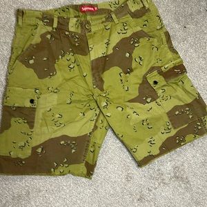 Supreme camo cargo shorts size 36